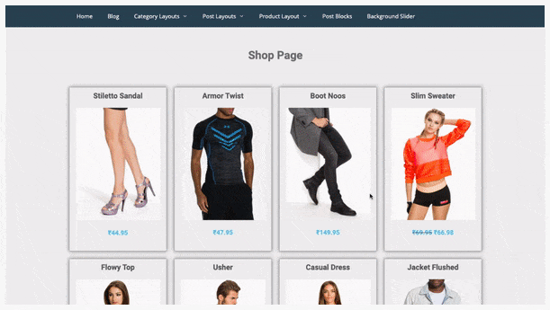 WooCommerce Shop page