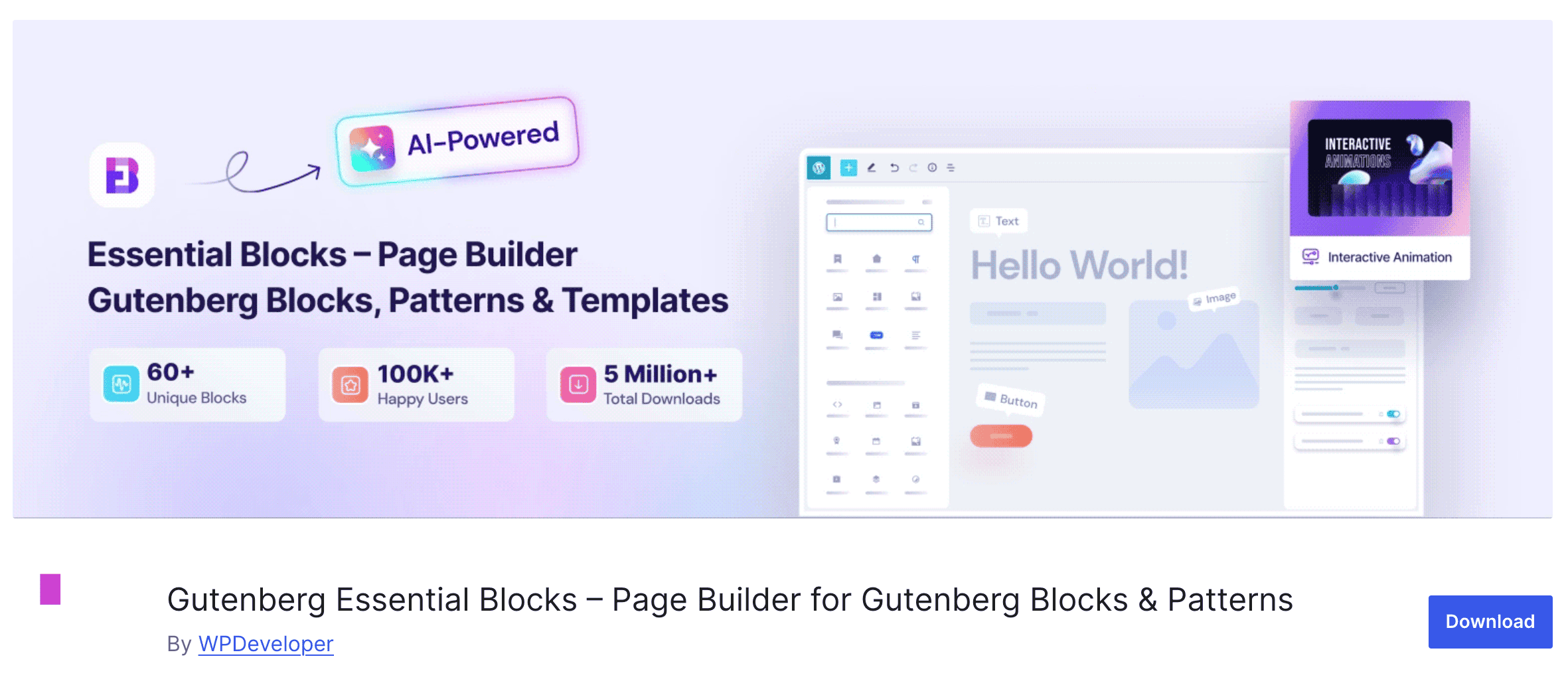 Gutenberg Essential Blocks