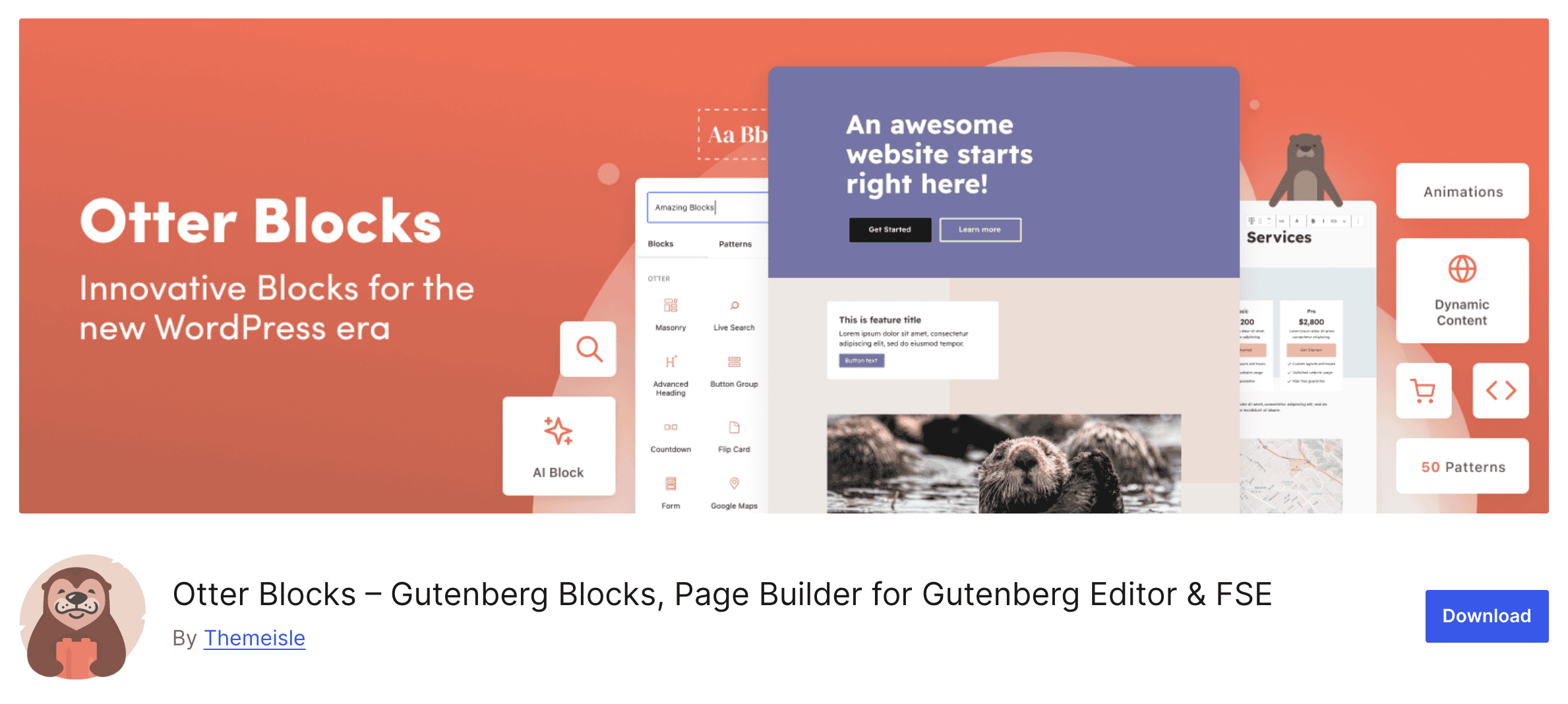 Otter Blocks WordPress