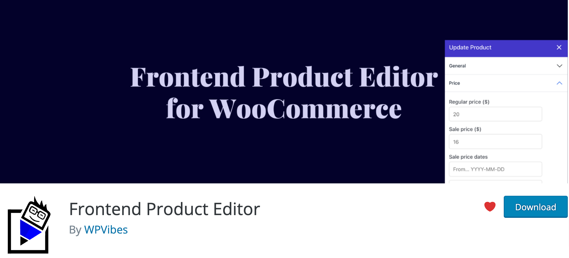 Frontend Product Editor - WooCommerce banner