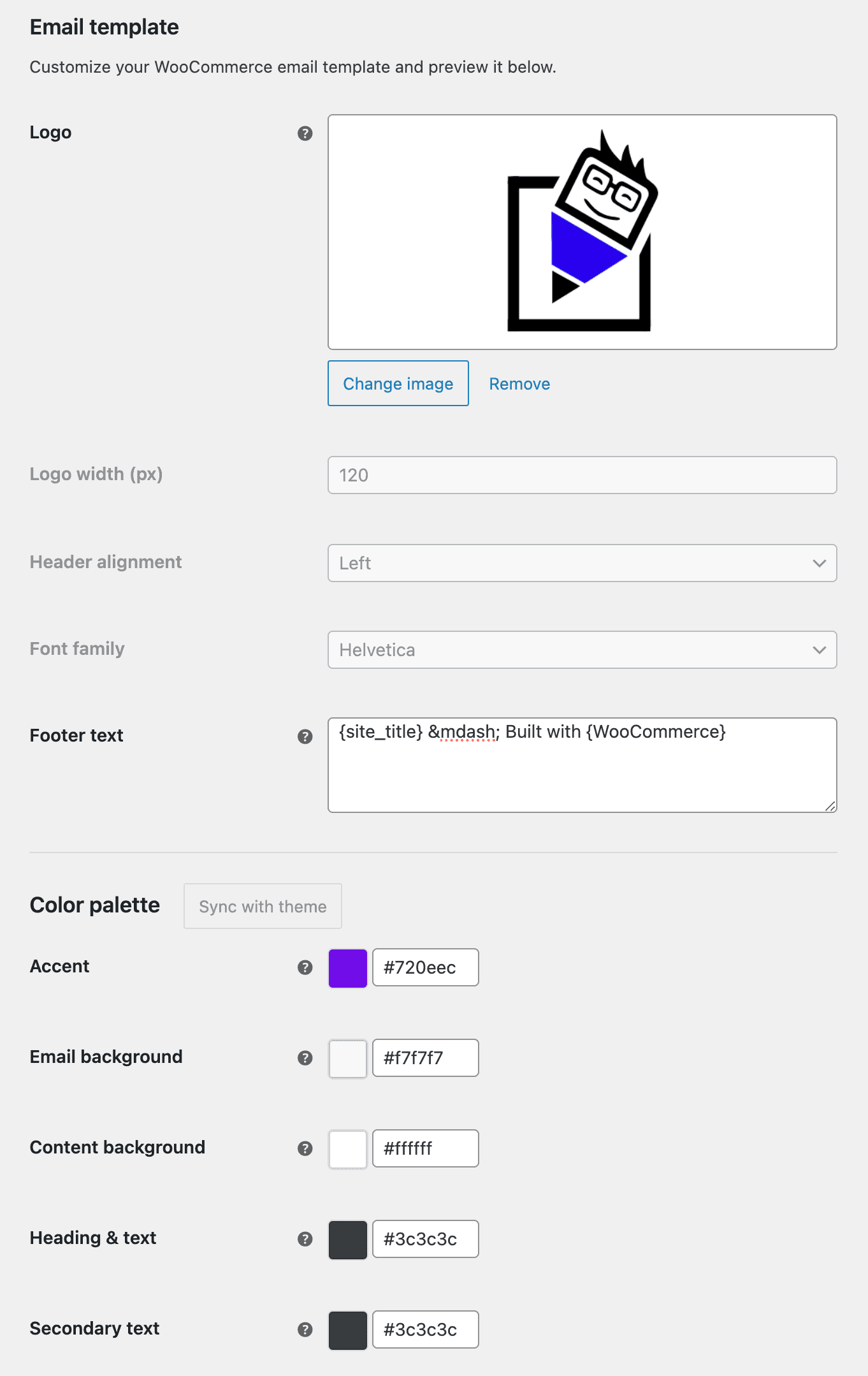 WooCommerce: Customize Email Settings