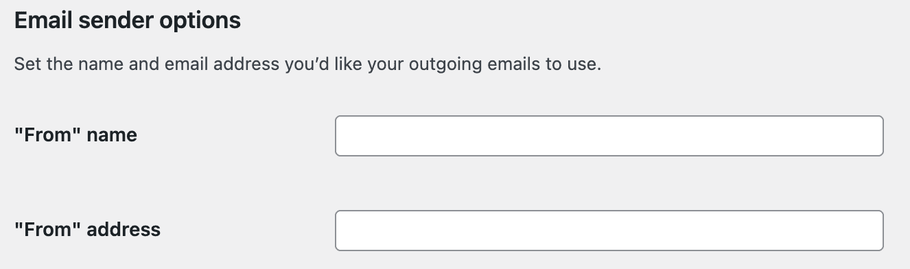 WooCommerce: Configure Email Sender Option Settings