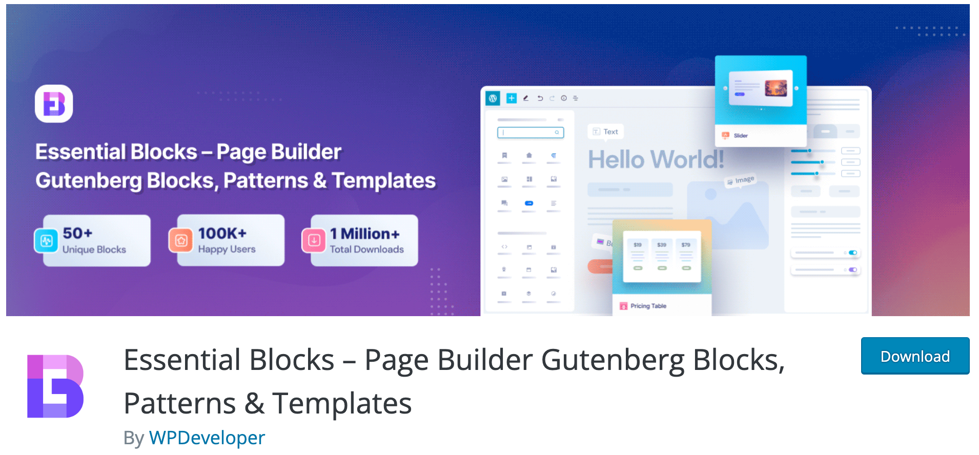 WordPress Gutenberg Block Plugin: Essential Blocks