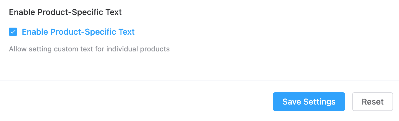 Swiss Knife : Enable Change Text On Individual Product