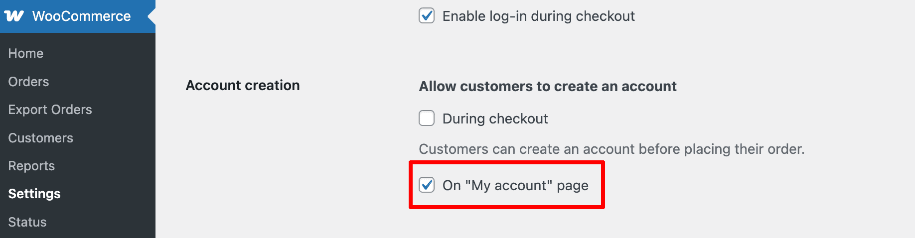WooCommerce Account: Enable Registration on My Account Page