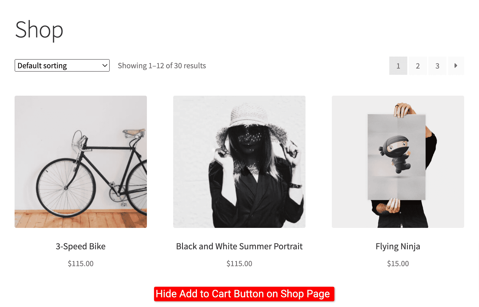 Hide Add to Cart Button in WooCommerce on Shop Page