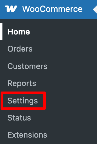 WooCommerce Settings