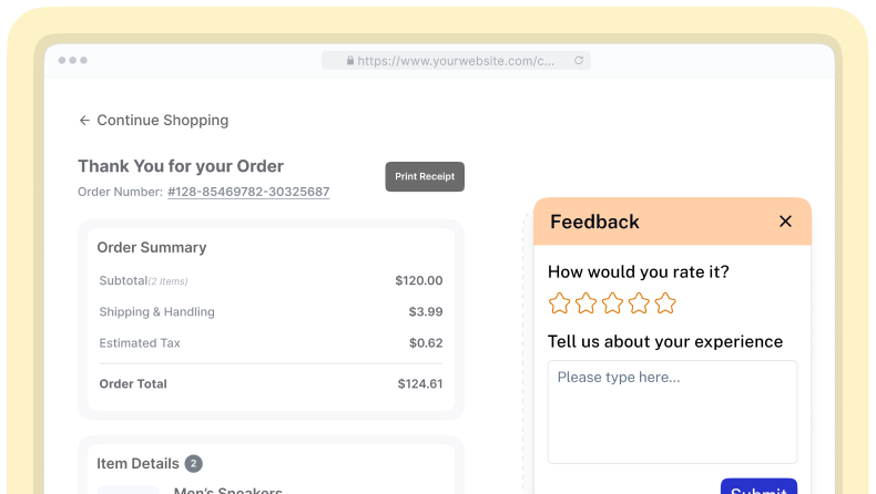 Order Feedback For WooCommerce Feedback Form