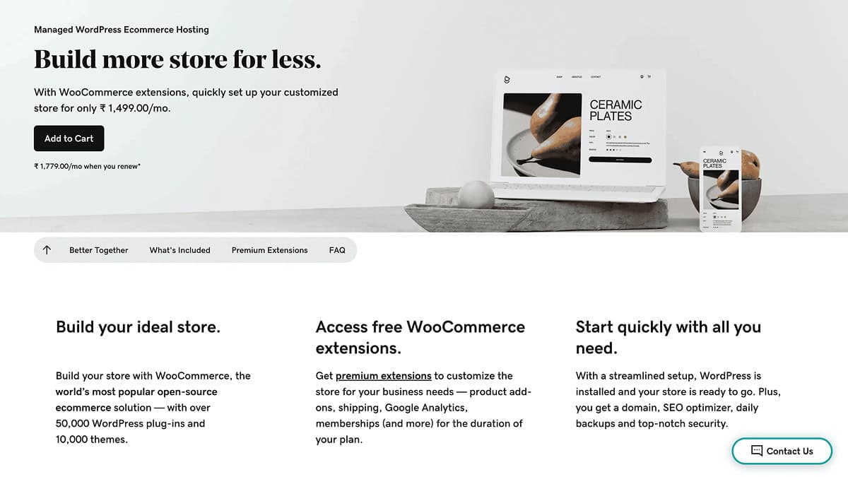 GoDaddy woocommerce hosting