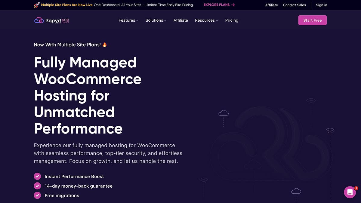 RapydCloud woocommerce hosting
