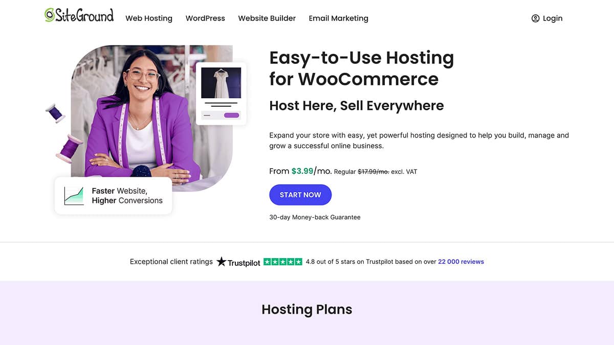 SiteGround woocommerce hosting