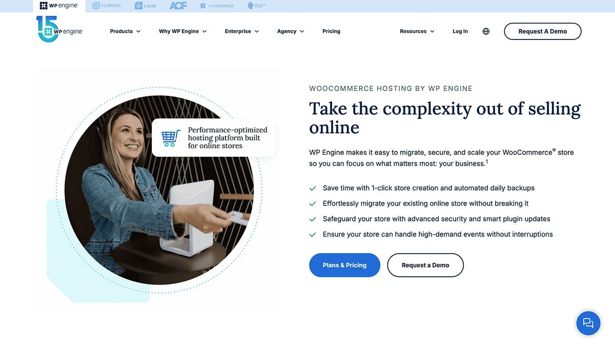 WPEngine woocommerce hosting