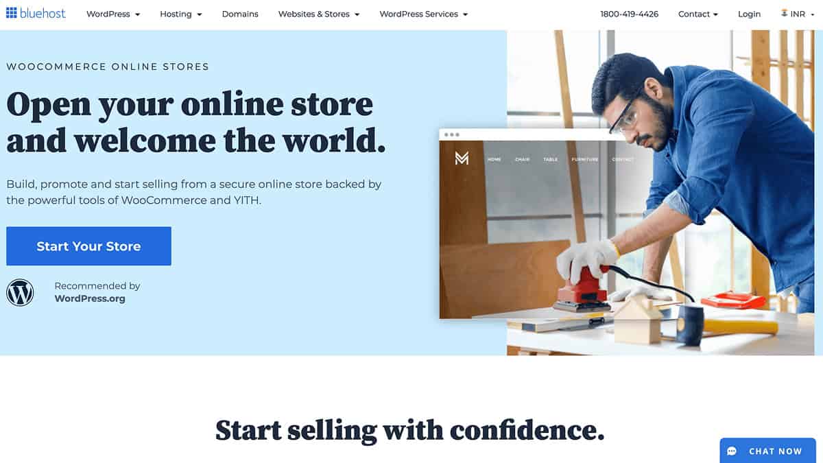 bluehost woocommerce hosting