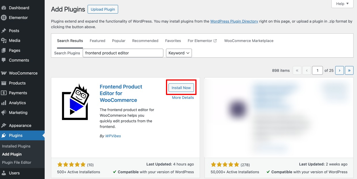 Install Frontend Product Editor for WooCommerce