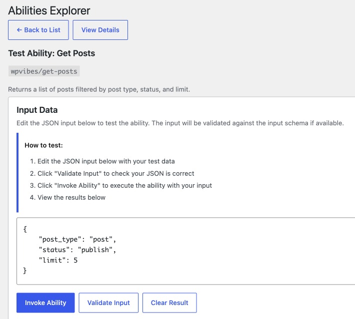 Invoke Abilities Using AI Plugin in WordPress
