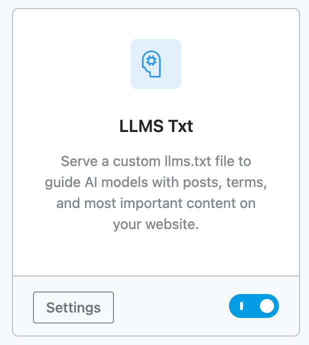 Enable llms.txt in Rank Math SEO Plugin for WordPress