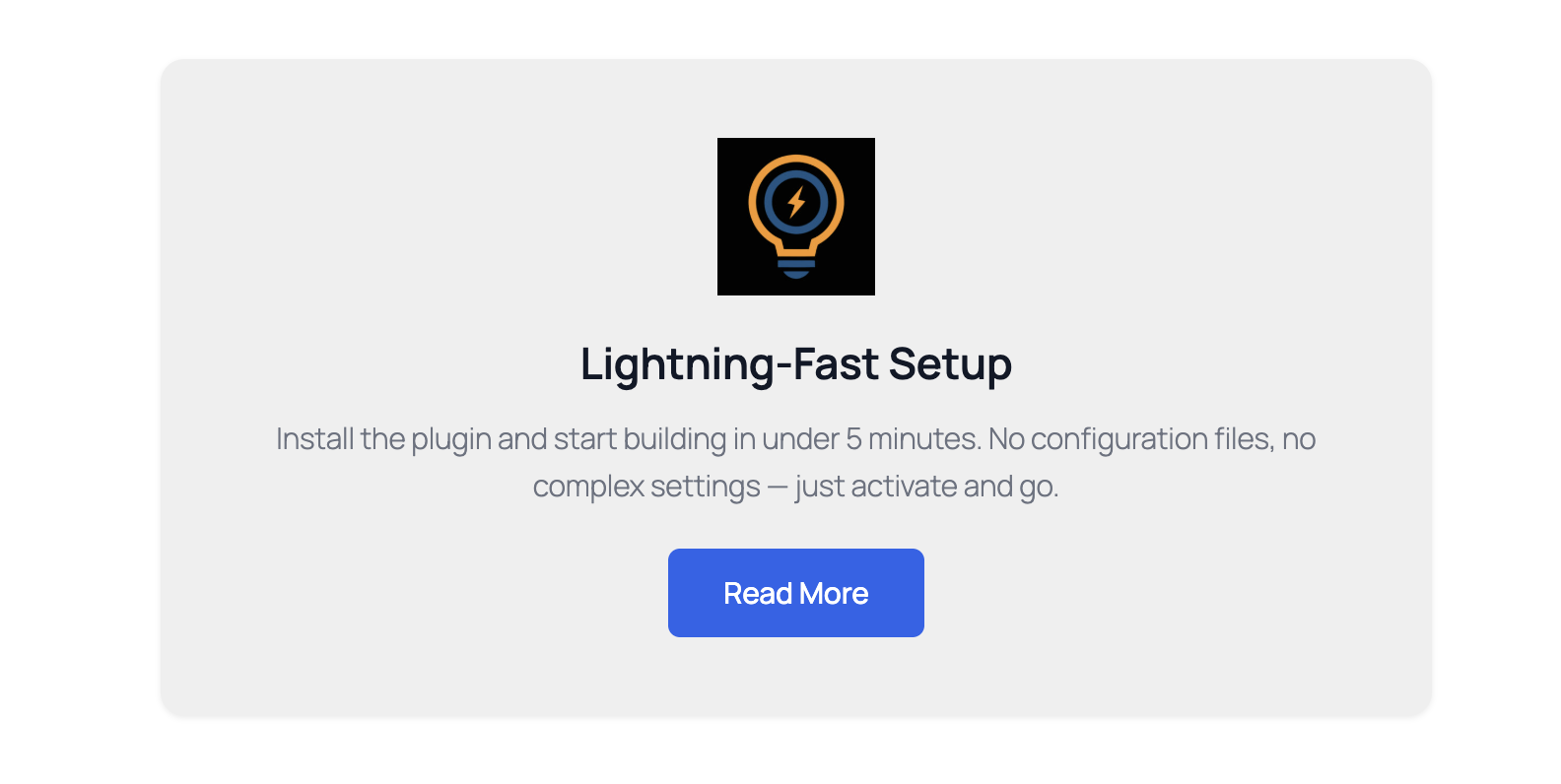 Feature CTA block rendered on the frontend